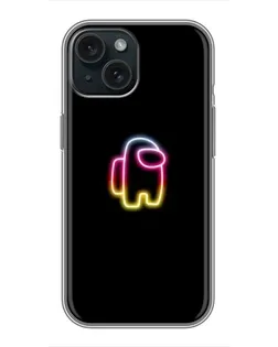 Чохол для iPhone 15 з картинкою «Among Us градієнт»