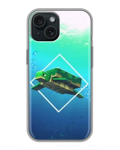 Чохол для iPhone 15 з картинкою «Черепаха Minecraft» Чохол для iPhone 15 з картинкою «Черепаха Minecraft»