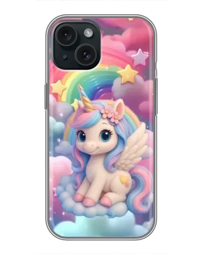 Чохол для iPhone 15 з картинкою «Маленький єдиноріг»
