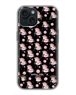 Чохол для iPhone 15 з картинкою «Magic Unicorn паттерн»
