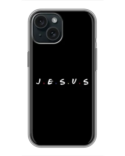 Чехол для iPhone 15 с картинкой «Точки веры J.E.S.U.S.»