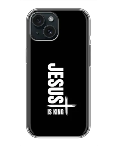 Чехол для iPhone 15 с картинкой «Вертикаль веры Jesus»