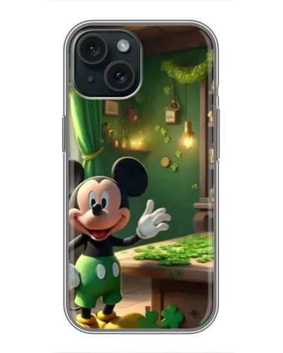 Чохол для iPhone 15 з картинкою «Міккі в майстерні»