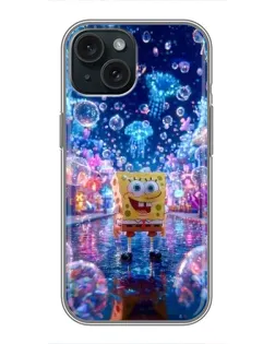 Чохол для iPhone 15 з картинкою «Неоновий океан»