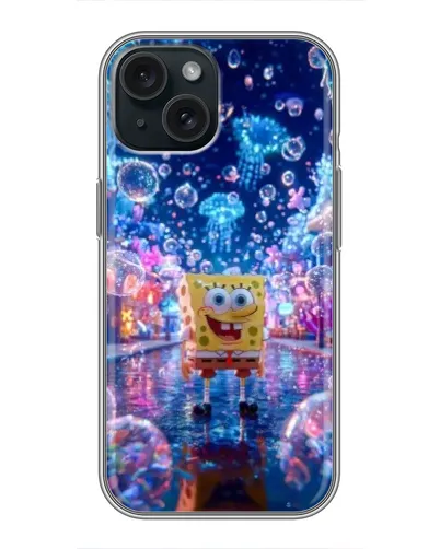 Чохол для iPhone 15 з картинкою «Неоновий океан»