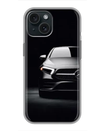 Чохол для iPhone 15 з картинкою «Світло фар Mercedes»