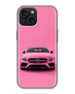 Чохол для iPhone 15 з картинкою «Рожевий Mercedes AMG» Чохол для iPhone 15 з картинкою «Рожевий Mercedes AMG»