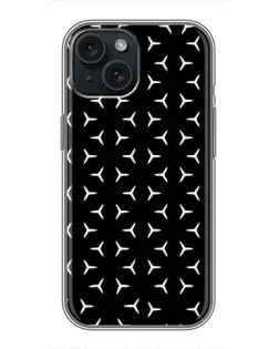 Чохол для iPhone 15 з картинкою «Mercedes паттерн зірок» Чохол для iPhone 15 з картинкою «Mercedes паттерн зірок»