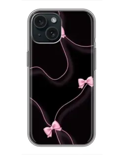 Чохол для iPhone 15 з картинкою «Рожеві стрічки»