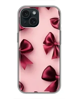 Чохол для iPhone 15 з картинкою «Бордовий атлас»