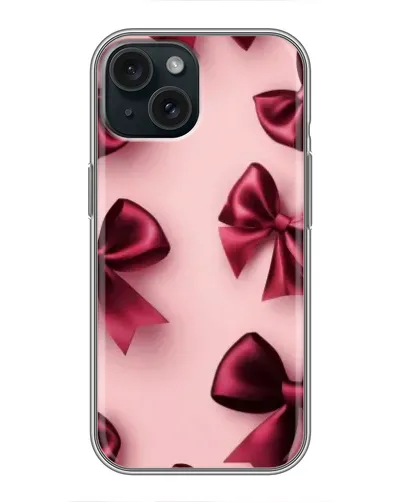 Чохол для iPhone 15 з картинкою «Бордовий атлас»