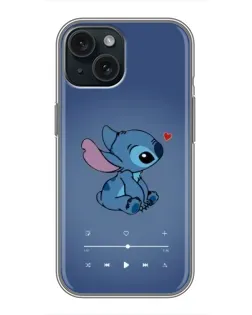 Чехол для iPhone 15 с картинкой «Музыкальный Stitch» Чехол для iPhone 15 с картинкой «Музыкальный Stitch»