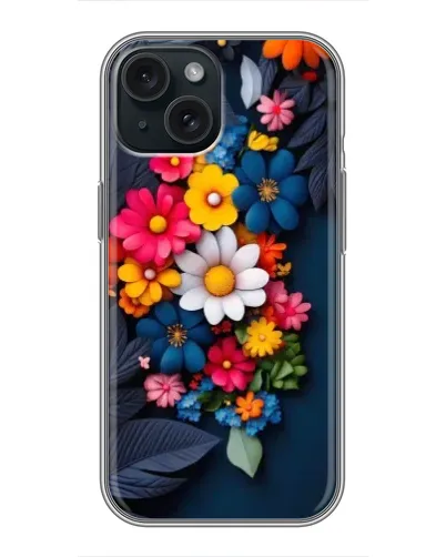 Чохол для iPhone 15 з картинкою «Квіткова феєрія»