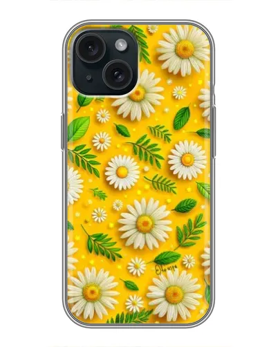 Чохол для iPhone 15 з картинкою «Ромашкове сонце»