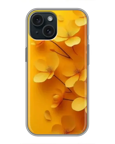Чохол для iPhone 15 з картинкою «Золоті пелюстки»