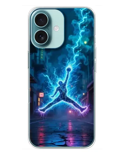 Чехол для iPhone 16 Plus с картинкой «Jordan Gold Jumpman» Чехол для iPhone 16 Plus с картинкой «Jordan Gold Jumpman»
