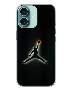Чохол для iPhone 16 Plus з картинкою «Jordan Gradient Logo»
