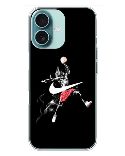 Чехол для iPhone 16 Plus с картинкой «Jordan Jumpman» Чехол для iPhone 16 Plus с картинкой «Jordan Jumpman»