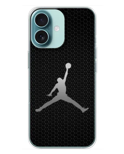 Чехол для iPhone 16 Plus с картинкой «Jordan Dark Carbon» Чехол для iPhone 16 Plus с картинкой «Jordan Dark Carbon»