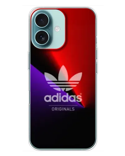 Чехол для iPhone 16 Plus с картинкой «Adidas Red Neon» Чехол для iPhone 16 Plus с картинкой «Adidas Red Neon»