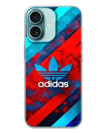 Чехол для iPhone 16 Plus с картинкой «Абстракция Adidas» Чехол для iPhone 16 Plus с картинкой «Абстракция Adidas»
