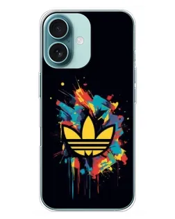 Чохол для iPhone 16 Plus з картинкою «Adidas Splash»