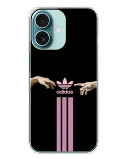 Чехол для iPhone 16 Plus с картинкой «Adidas Hands»
