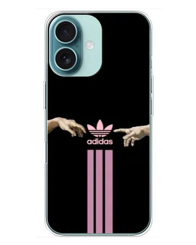 Чехол для iPhone 16 Plus с картинкой «Adidas Hands» Чехол для iPhone 16 Plus с картинкой «Adidas Hands»