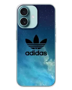 Чехол для iPhone 16 Plus с картинкой «Adidas Stone Logo»