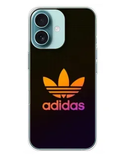 Чехол для iPhone 16 Plus с картинкой «Градиент Adidas»