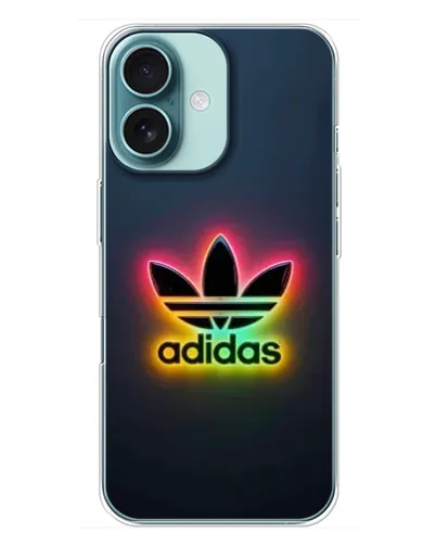 Чехол для iPhone 16 Plus с картинкой «Неоновый Adidas» Чехол для iPhone 16 Plus с картинкой «Неоновый Adidas»