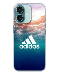 Чехол для iPhone 16 Plus с картинкой «Океанская глубина адидас»
