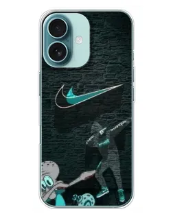 Чохол для iPhone 16 Plus з картинкою «Спортивний арт Nike»