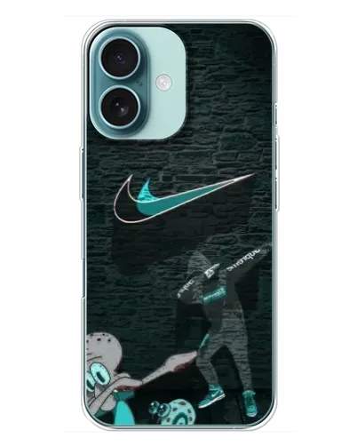 Чехол для iPhone 16 Plus с картинкой «Спортивный арт Nike» Чехол для iPhone 16 Plus с картинкой «Спортивный арт Nike»