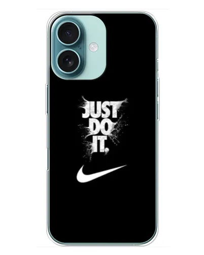 Чехол для iPhone 16 Plus с картинкой «Текстовый принт Nike» Чехол для iPhone 16 Plus с картинкой «Текстовый принт Nike»