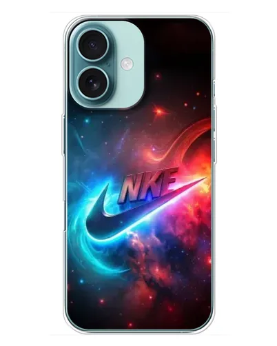 Чехол для iPhone 16 Plus с картинкой «Огненный логотип Nike» Чехол для iPhone 16 Plus с картинкой «Огненный логотип Nike»