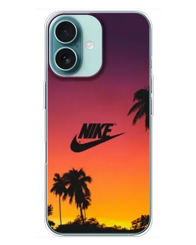 Чехол для iPhone 16 Plus с картинкой «Nike на закате солнца» Чехол для iPhone 16 Plus с картинкой «Nike на закате солнца»