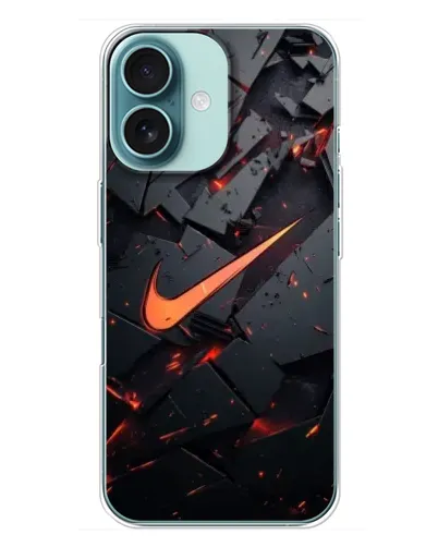 Чехол для iPhone 16 Plus с картинкой «Nike — эффект разломов» Чехол для iPhone 16 Plus с картинкой «Nike — эффект разломов»