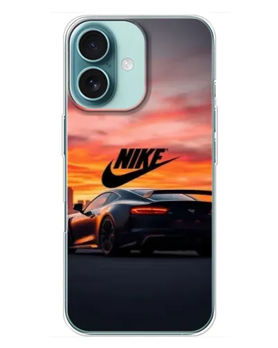 Чехол для iPhone 16 Plus с картинкой «Nike и суперкар» Чехол для iPhone 16 Plus с картинкой «Nike и суперкар»