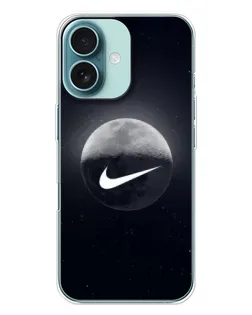 Чехол для iPhone 16 Plus с картинкой «Nike в стиле граффити»