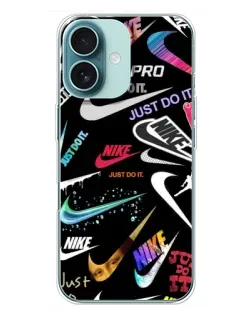 Чехол для iPhone 16 Plus с картинкой «Nike — роскошь»