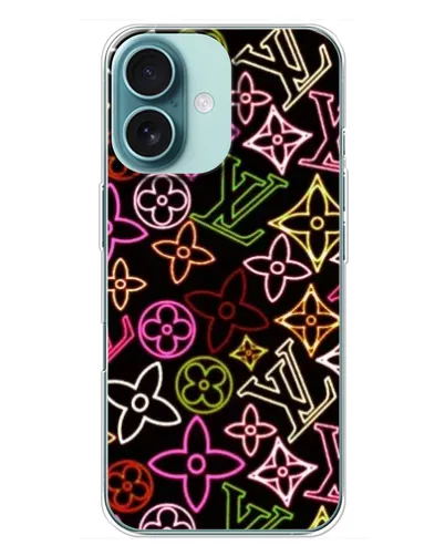 Чехол для iPhone 16 Plus с картинкой «Неоновый микс Nike» Чехол для iPhone 16 Plus с картинкой «Неоновый микс Nike»