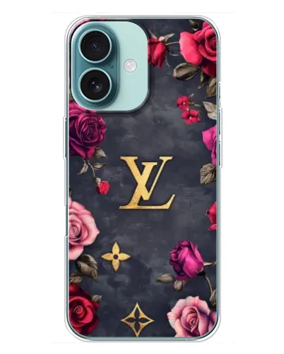 Чехол для iPhone 16 Plus с картинкой «Цветочный Louis Vuitton» Чехол для iPhone 16 Plus с картинкой «Цветочный Louis Vuitton»