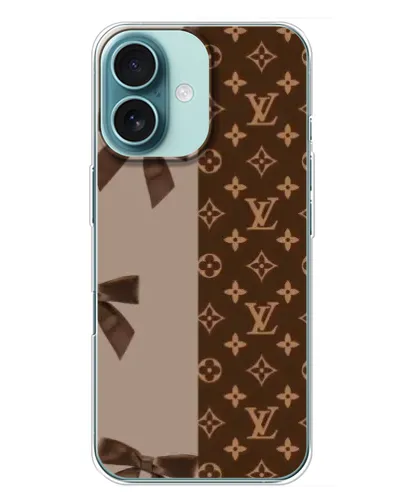 Чехол для iPhone 16 Plus с картинкой «Louis Vuitton — банты» Чехол для iPhone 16 Plus с картинкой «Louis Vuitton — банты»