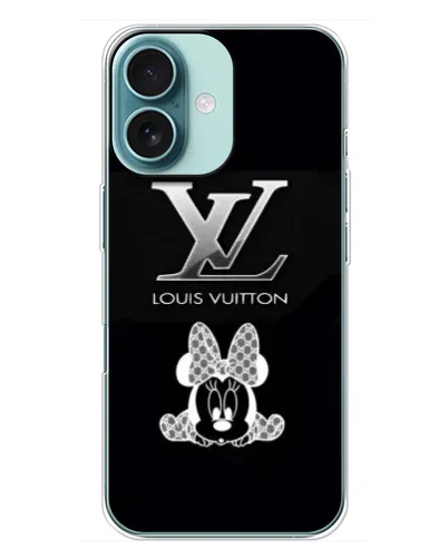 Чехол для iPhone 16 Plus с картинкой «LV и Минни Маус» Чехол для iPhone 16 Plus с картинкой «LV и Минни Маус»
