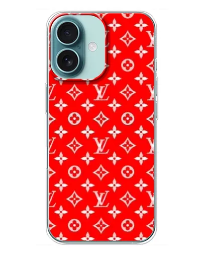 Чехол для iPhone 16 Plus с картинкой «Яркий паттерн LV» Чехол для iPhone 16 Plus с картинкой «Яркий паттерн LV»