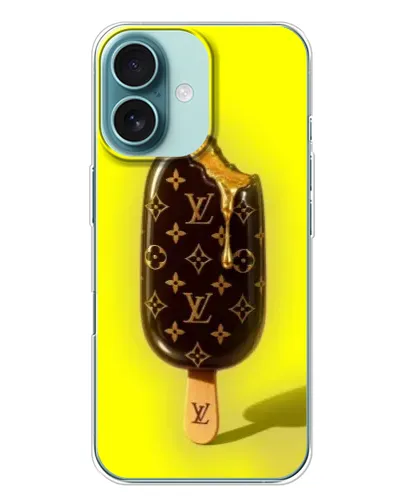 Чехол для iPhone 16 Plus с картинкой «Мороженое от LV» Чехол для iPhone 16 Plus с картинкой «Мороженое от LV»
