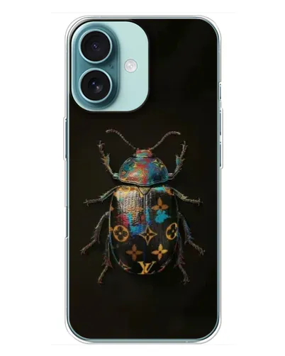 Чехол для iPhone 16 Plus с картинкой «LV — мраморный принт» Чехол для iPhone 16 Plus с картинкой «LV — мраморный принт»