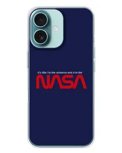 Чехол для iPhone 16 Plus с картинкой «NASA — глубокий космос»
