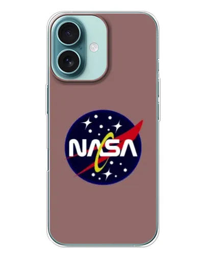 Чехол для iPhone 16 Plus с картинкой «NASA — ретро космос» Чехол для iPhone 16 Plus с картинкой «NASA — ретро космос»